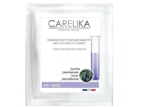 CARELIKA ORGANINĖS MEDVILNĖS VEIDO KAUKĖ NUO SENĖJIMO, 15ML